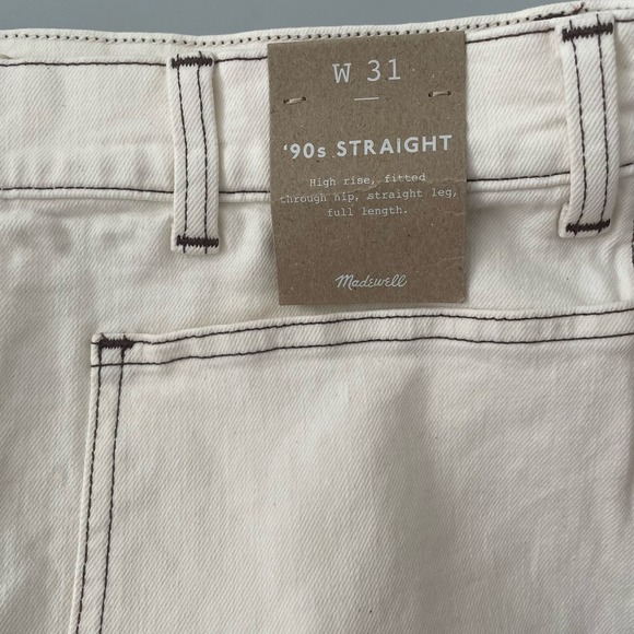 NWT Madewell The '90s Straight Utility Jean in Lighthouse Size 31 - Picture 9 of 12
